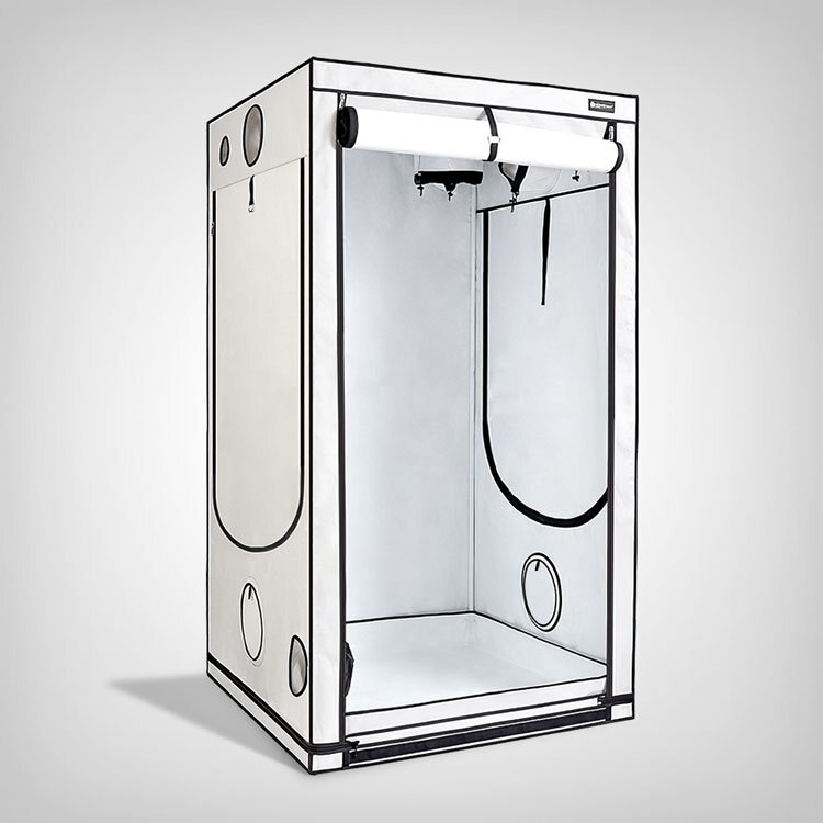 Homebox Q120+ Ambient 120x120x220cm | Hochwertiges Pflanzzelt für 36 Jungpflanzen, ideal für Blütenzucht und optimale Klimaregelung