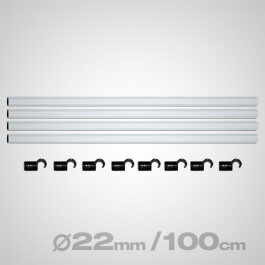 Homebox Stangen Set 100 Fixture Poles, 22mm