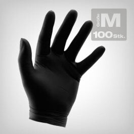 GrowPRO Nitrilhandschuhe schwarz, 100 Stk.,...