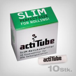 actiTube Aktivkohlefilter Slim, 10 St&uuml;ck