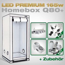 LED Grow Set Homebox Ambient Q80 + 1x Q4W, 165W
