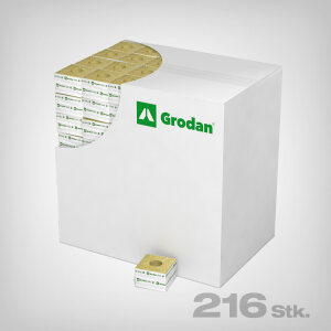 Grodan Delta Kiste, 10x10x6,5cm, ø 40mm (216 Stk.)