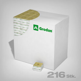 Grodan Delta Kiste, 10x10x6,5cm, ø 27mm (216 Stk.)