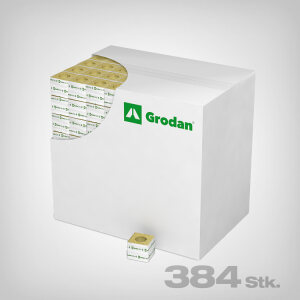 Grodan Delta Kiste, 7,5x7,5x6,5cm, ø 40mm (384 Stk.)