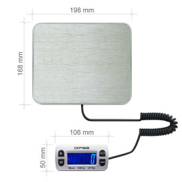 Dipse Parcel Mini Tischwaage, 50kg / 2g