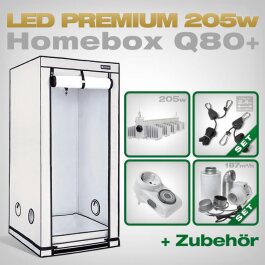 LED Grow Set Homebox Ambient Q80 + 1x Q5W, 205W