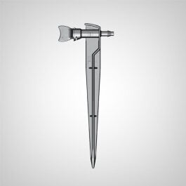 Einstellbarer Mikrotropfer mit Erdspieß für...