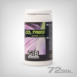 CO2 Tabs Extra Slow, Dose mit 72 Tabletten