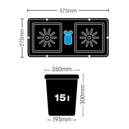 AutoPot easy2grow Bewässerungsset 40 x 15L