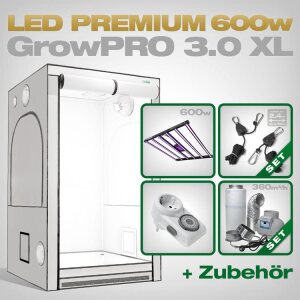 Growbox Komplettset LED GrowPRO XL, Lumatek ZEUS 600W PRO 2.9
