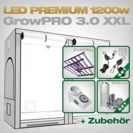 Growbox Komplettset LED GrowPRO XXL, 2x Lumatek ZEUS 600W...
