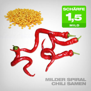 Milder Spiral Chili Samen, 10 Stk.