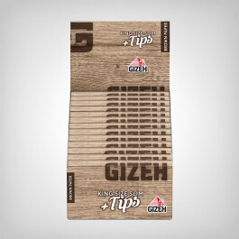 Gizeh Brown King Size Slim Longpaper +Tips (26er Box)