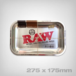 RAW Metal Rolling Tray Silber, Size S