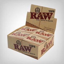 RAW Filter Tips vorgerollt (20er Box)