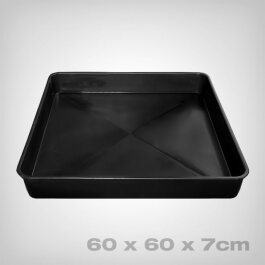 Garland Pflanzschale, schwarz, 60x60x7cm