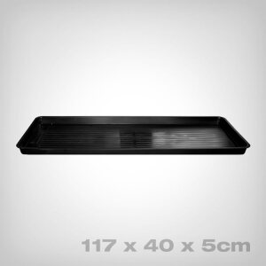 Garland Pflanzschale Jumbo, schwarz, 117x40x5cm
