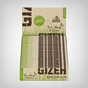 Gizeh Bio Hanf & Gras King Size Slim Longpaper (25er Box)