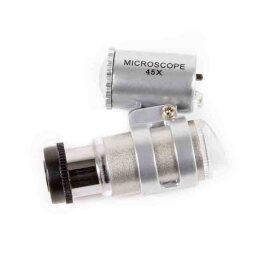 Mini-Mikroskop 45X mit LED-Beleuchtung