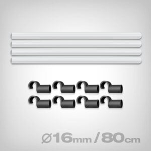 GrowPRO Space Booster Stangen-Set 80cm, 16mm
