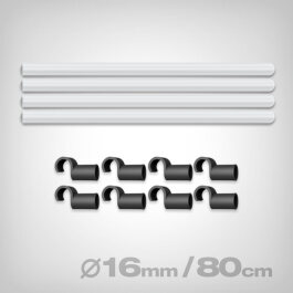 GrowPRO Space Booster Stangen-Set 80cm, 16mm