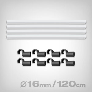 GrowPRO Space Booster Stangen-Set 120cm, 16mm