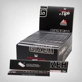 Gizeh Black King Size Slim + Tips (26er Box)