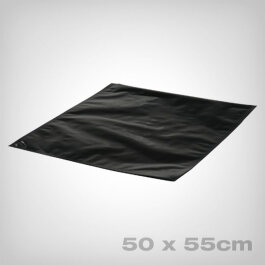 Bügelbeutel Aluminium schwarz, 50x55cm
