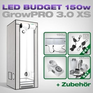 GrowPRO 3.0 XS LED Grow Set + 1x hortiONE 420