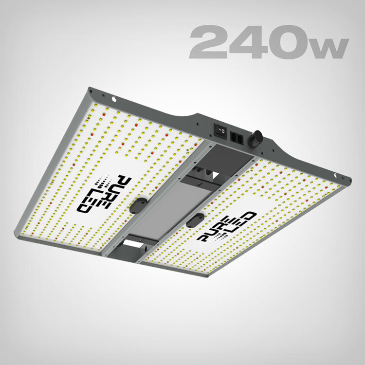 Pure LED Quantum Board Q240 V2 240W Vollspektrum für 80x80cm | Dimmbar geräuschlos für Wuchs und Blüte