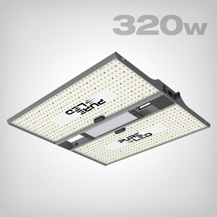 Pure LED Quantum Board Q320 V2 320W Vollspektrum Growlampe | Dimmbare Effizienz 2,7 mol/J für 100x100 cm Anbaufläche