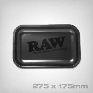RAW Metal Rolling Tray, mattschwarz, Size S