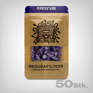 Medusa Aktivkohlefilter Violet Edition, 50 Stk.