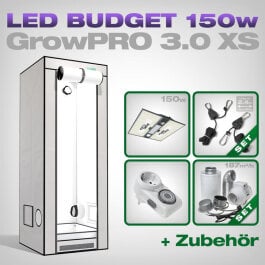GrowPRO 3.0 XS LED Grow Set + 1x Pure LED Q150 V2, 150W