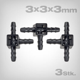 Blumat Mini-T-Stück 3-3-3mm, 3 Stk.