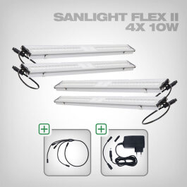 Sanlight FLEX II LED Set mit Netzteil und Kabel, 4x FLEX...