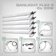 Sanlight FLEX II LED Set mit Netzteil und Kabel, 5x FLEX II 25