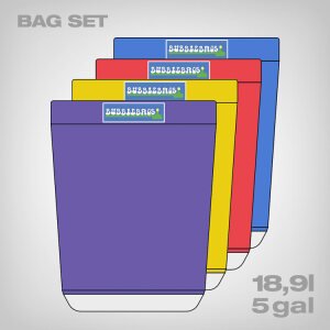 Original Bubble Bag by BubbleMan, 4 Bag Kit, 18,9 Liter (5 gal)