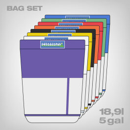 Labs Bubble Bag by BubbleMan, 8 Bag Kit, 18,9 Liter (5 gal)