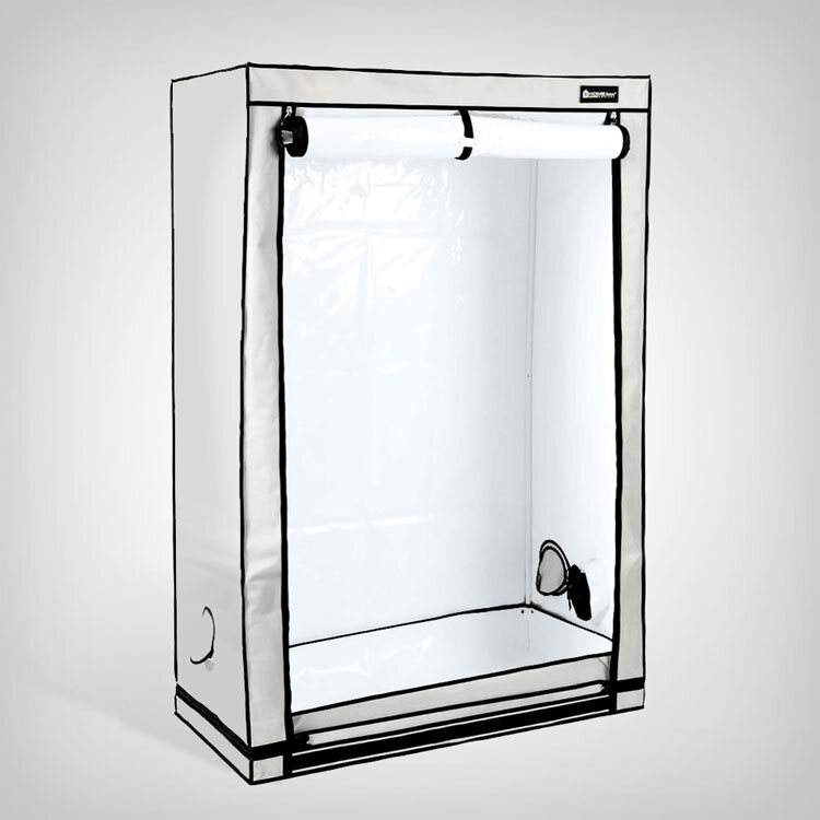 HOMEbox R120S Ambient 120x60x180cm | Optimale Growbox für 3 Pflanzen, lichtdicht und abwaschbar