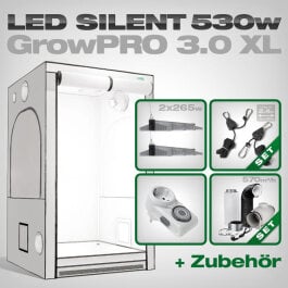 Growbox Komplettset LED GrowPRO XL + 2x EVO 4-120 1.5