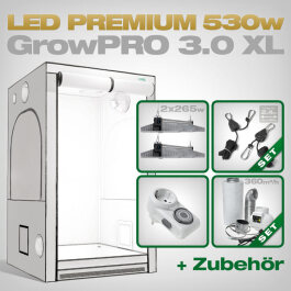 GrowPRO 3.0 XL LED Grow Set + 2x EVO 4-120 1.5