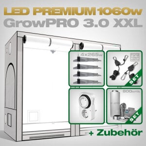 GrowPRO 3.0 XXL LED Grow Set + 4x EVO 4-120 1.5