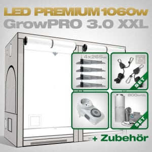 GrowPRO 3.0 XXL LED Grow Set + 4x EVO 4-120 1.5