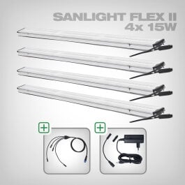 Sanlight FLEX II LED Set mit Netzteil und Kabel, 4x FLEX...