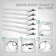 Sanlight FLEX II LED Set mit Netzteil und Kabel, 6x FLEX II 15