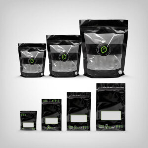 Grove Bags TerpLoc Beutel mit Fenster, 3,5g-500g