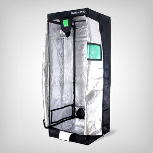 BudBox PRO Medium, Silber, 75x75x200cm