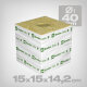 Grodan Delta Kulturblock XL, 15x15x14,2cm, ø 40mm