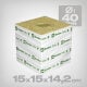 Grodan Delta Kulturblock XL, 15x15x14,2cm, ø 40mm